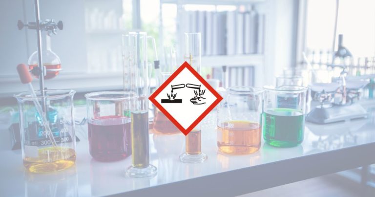 chemische gemische als hautätzend einstufen