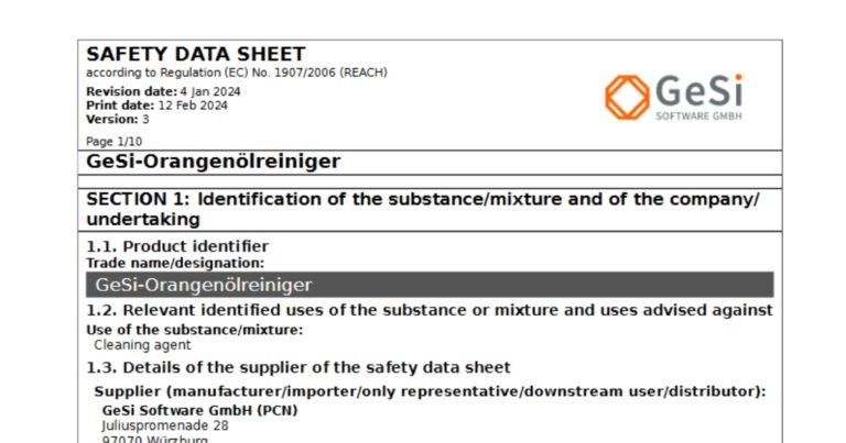 When is a safety data sheet up-to-date?